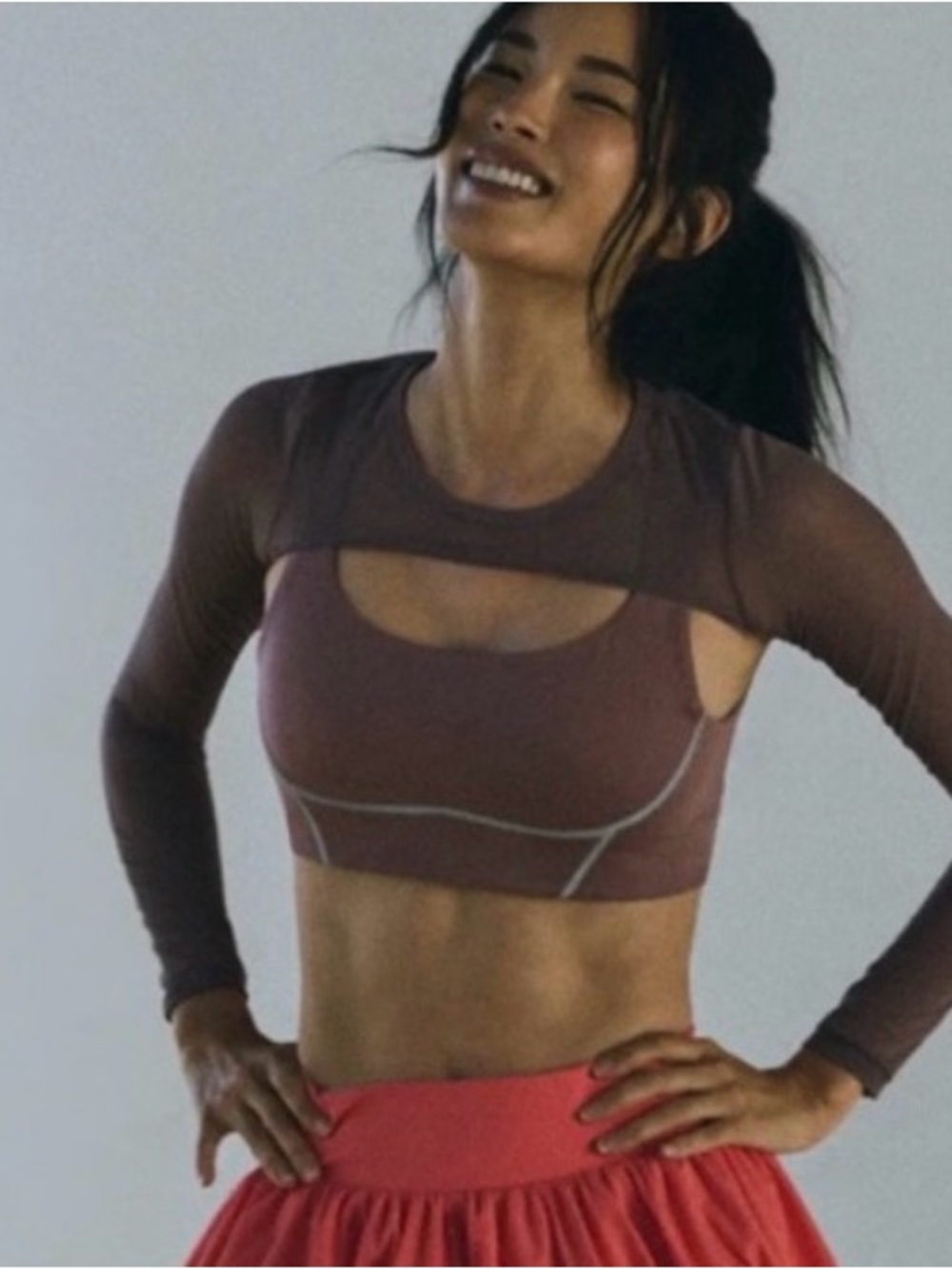 Free People Movement You're a Peach Sports Bra. NWT. Aged brick - Picture 7 of 8